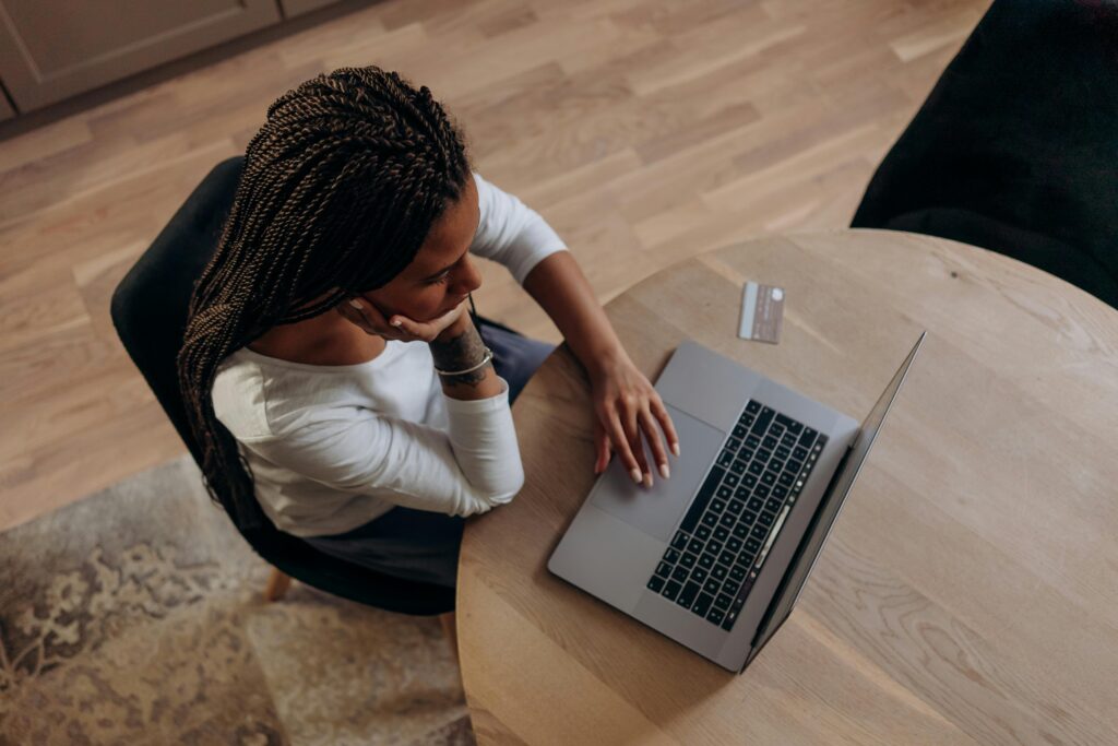 A woman at work at Supreme Legacy Sales Solution
